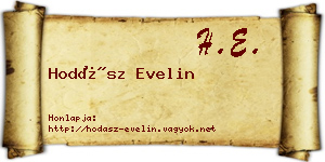 Hodász Evelin névjegykártya