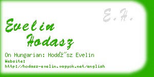 evelin hodasz business card